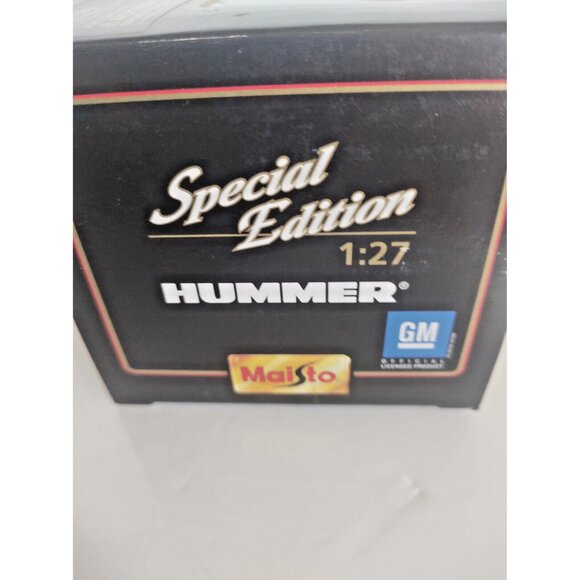 SPECIAL EDITION HUMMER by MAISTO Red DIE-CAST METAL 1/27 Original Box - Picture 5 of 13